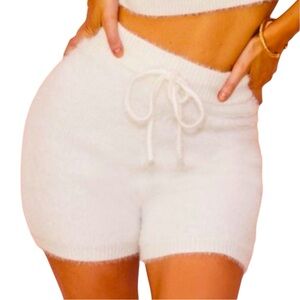 Hidden Brand Cozy Loungewear Shorts Women Color White Size S